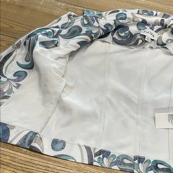 Joseph Ribkoff NWOT Moto Jacket 231951 Swirl Pattern Blazer- Size Medium - Picture 11 of 15
